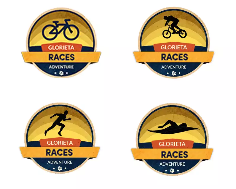 Glorieta Adventure Race Series Badges