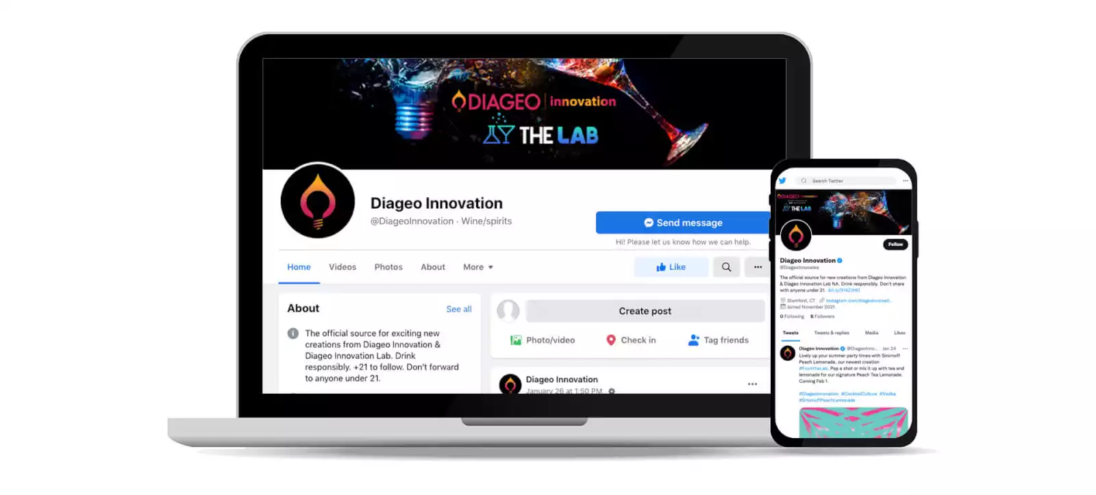 Diageo Innovation Social Media