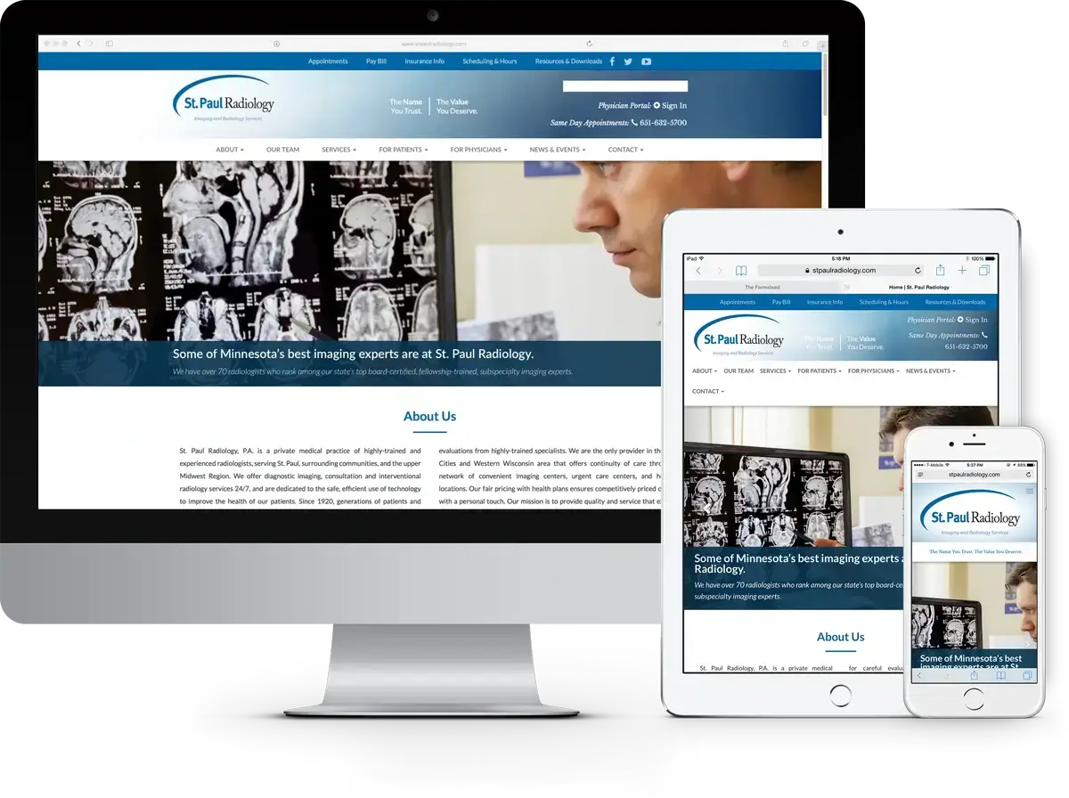 St Paul Radiology Website